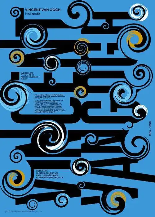 设计师ahmetbarin的字体海报设计作品欣赏