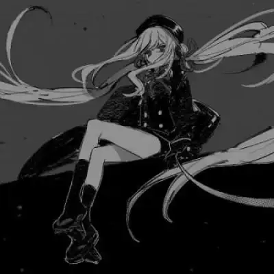 超霸气女生头像黑白二次元,冷漠无情,女生头像