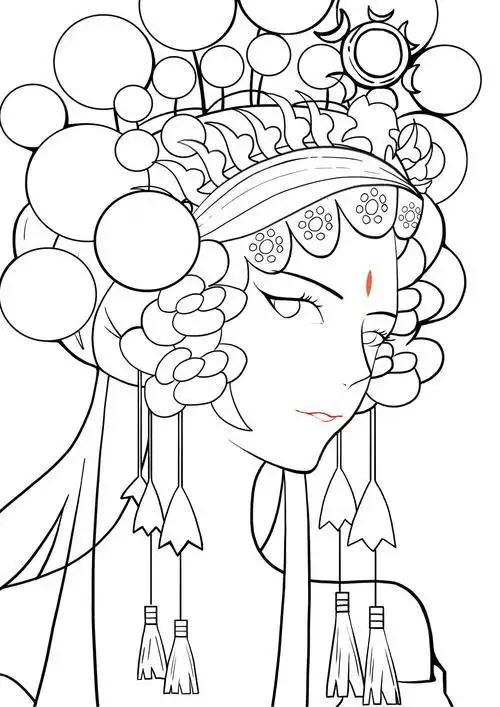 京剧简笔画 京剧简笔画卡通人物