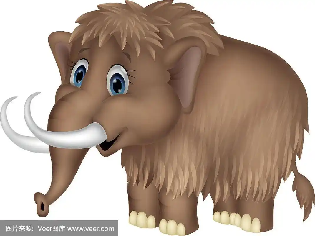 可爱的卡通mammooth