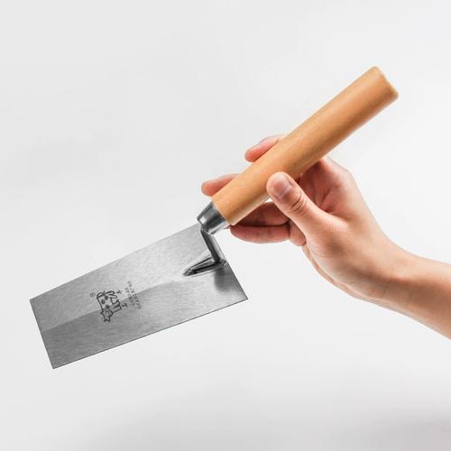 瓷砖铲木制柄梯形铲建筑工地抹泥板大铲砌墙砌砖大铲瓦工工具砌刀