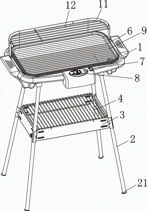 一种电热环保烧烤架的制作方法