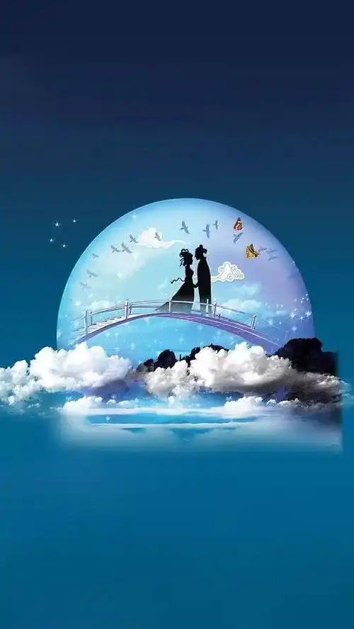 七夕节的专用朋友圈