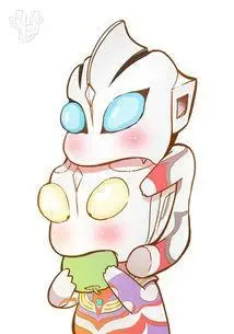 q版可爱的赛罗与赛文两父子儿童卡通简笔画赛罗奥特曼两父子奥特曼简