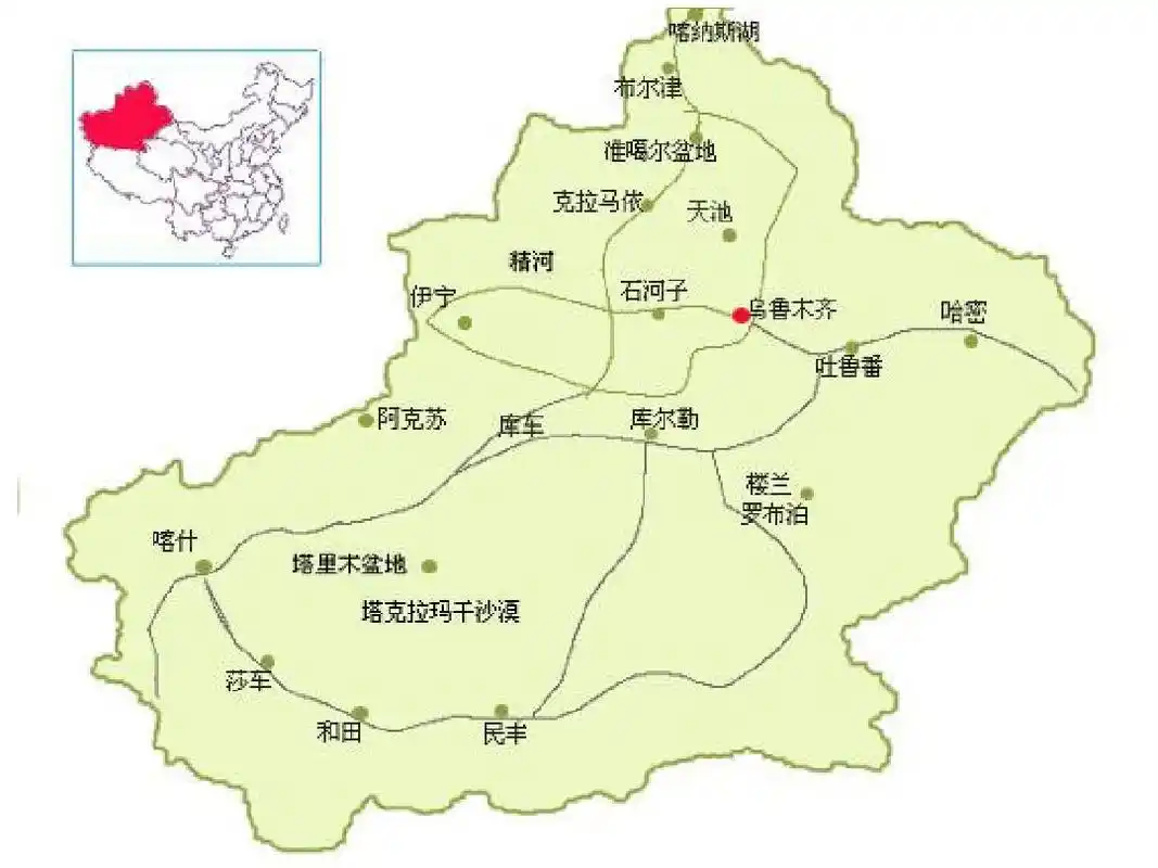 新疆地图汇总-060726