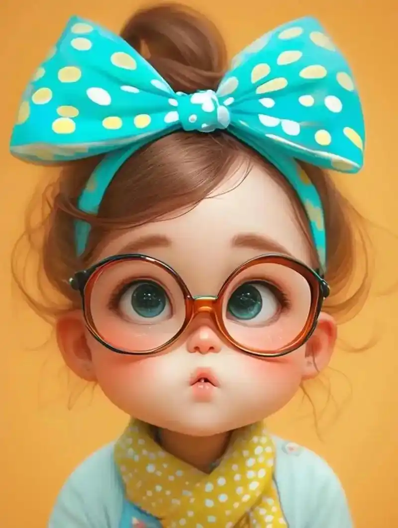 双手托腮,又萌又可爱96