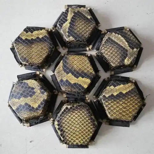 二胡皮手工蒙皮二胡琴皮换皮维修实物图可挑选厂家直销金花蟒皮8069