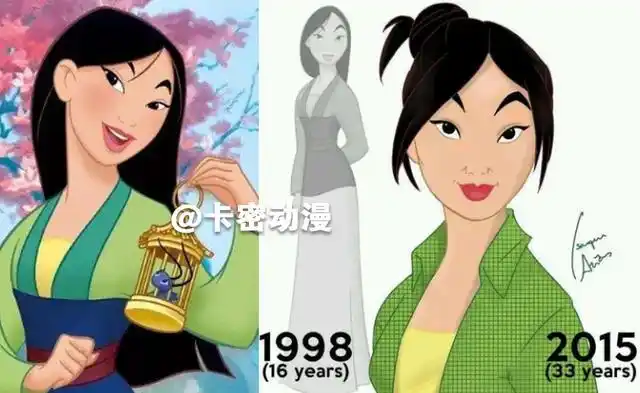 当迪士尼公主们老了,白雪公主最显老!贝儿依旧美丽!