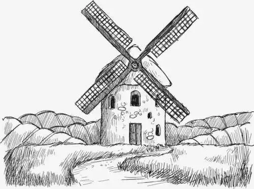 简单好看素描风景欣赏临摹图片大全 风景素描初学者简单入门绘画