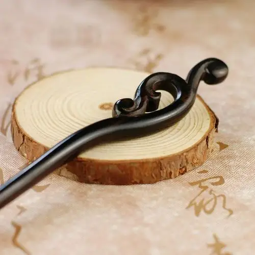 手工古典黑檀木发簪 木发簪 簪子 民族风.