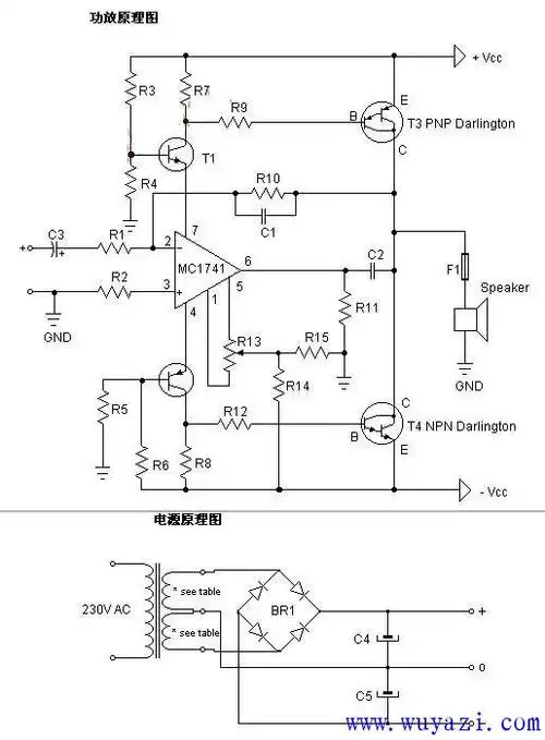 东芝a1941c5198功放电路图|2017-08-24东芝a1941/c5198功放电路图tda