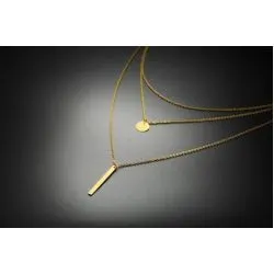 ladys stainless steel circle pendant necklace j428