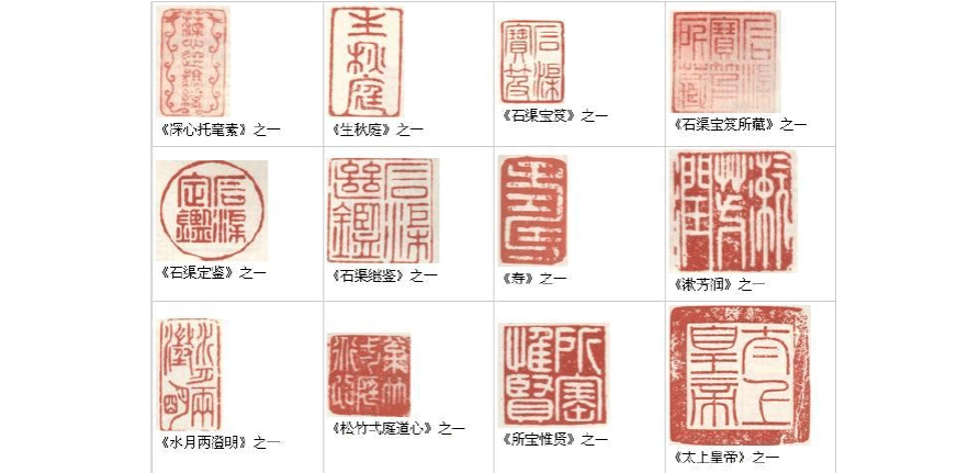 清代皇帝玉玺乾隆印章汇总