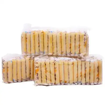 倍利客台湾风味米饼750g整箱蛋黄芝士味休闲零食儿童饼干米酥礼包