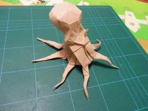 神谷章鱼折纸实拍教程创意折纸章鱼的折纸方法11