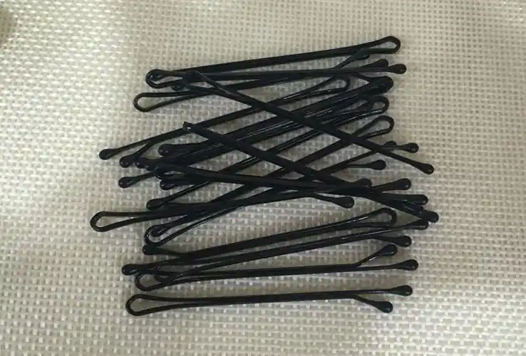 黑色卡子新娘盘头发卡钢丝夹一字夹发饰u形卡子盘发夹流海夹包邮