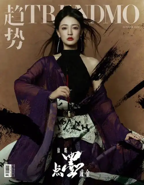 徐璐国风水墨杂志封面时尚杂志封面
