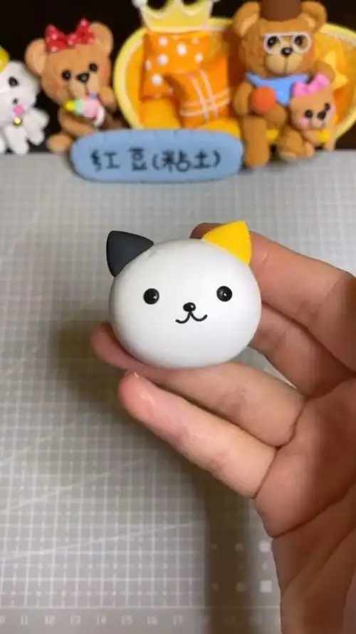 又一只可爱的小猫喵超轻粘土