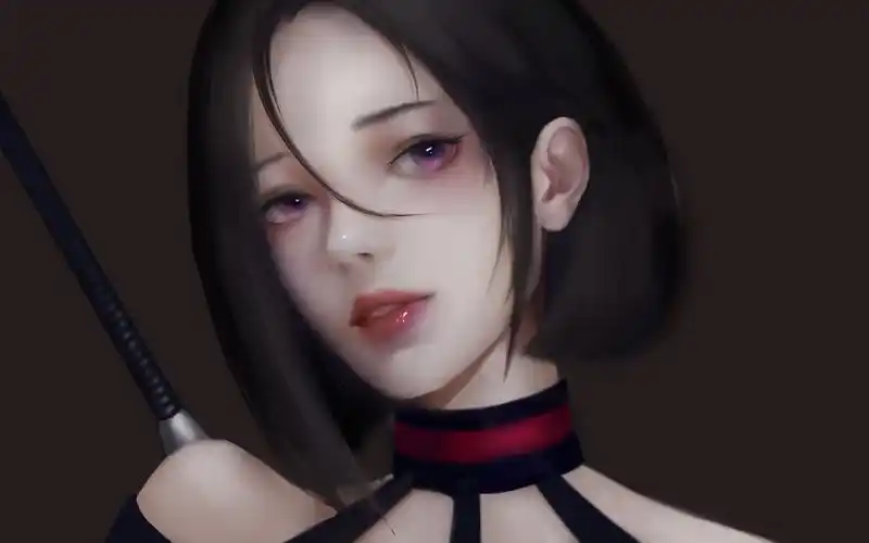 【板绘】酷酷的女生【厚涂】写实女生头像色块起稿