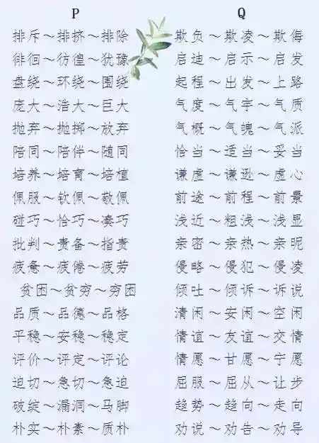 表示花开的同义词是什么