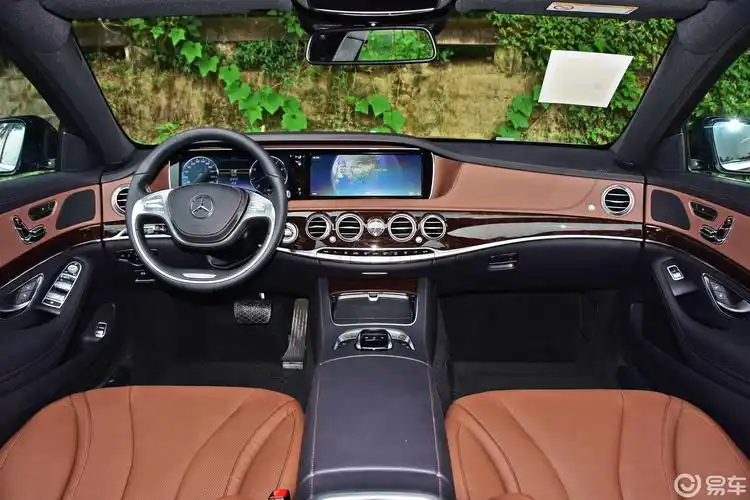 【奔驰s级2017款s 320 l 商务版内饰全景正拍汽车图片-汽车图片大全】