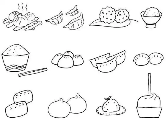 西餐主食简笔画 简笔画图片大全-普车都