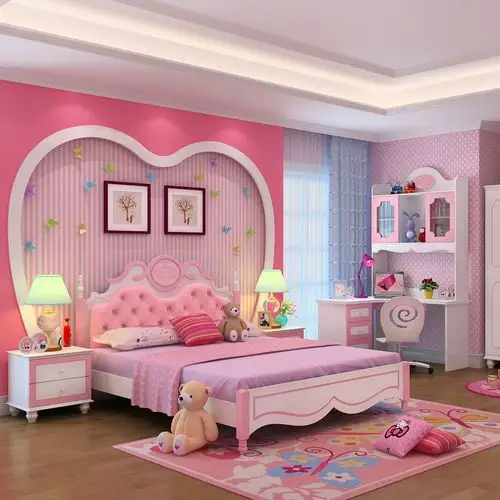 童床,单人床,套房,粉红色,小孩_新款_牌子_图片_价格_优惠券-晴天街