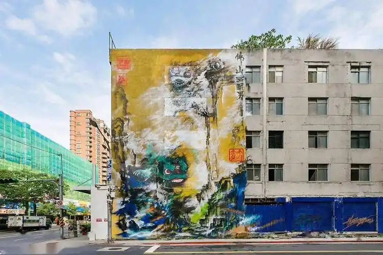 燃爆了他是中国最年轻的90后涂鸦艺术家把国画和涂鸦玩到极致惊艳了