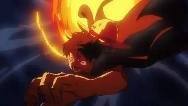 海贼王1055集动画片段剪辑:路飞红鹰枪vs凯多