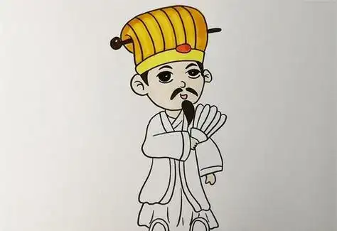 带色的人物简笔画