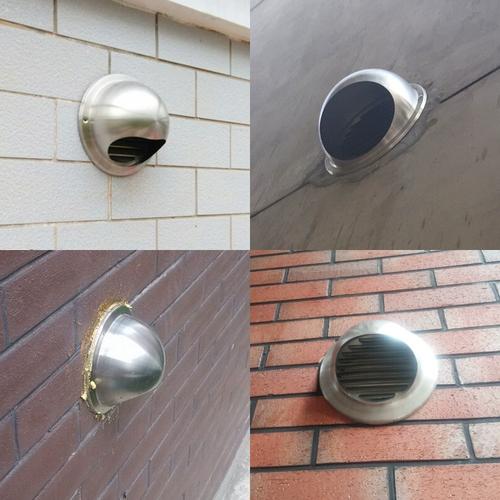 304不锈钢风帽厨房外墙防雨帽卫生间出风口室内新风系统配件特价