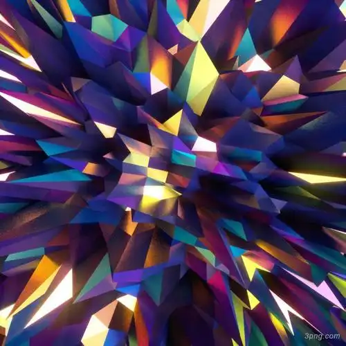 炫彩钻石几何背景