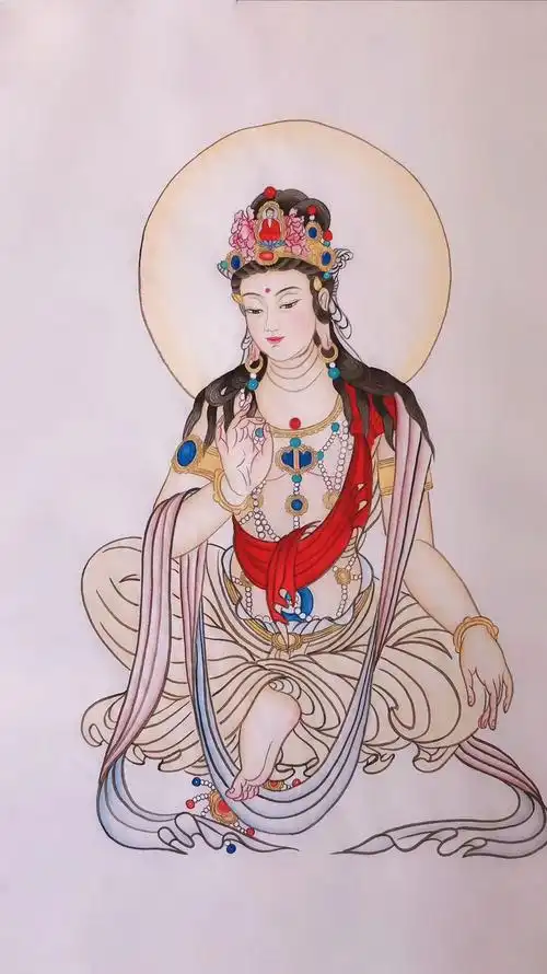 青年画家郝思思笔下的观音三十二法相