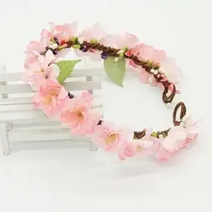 花环头饰樱花图片