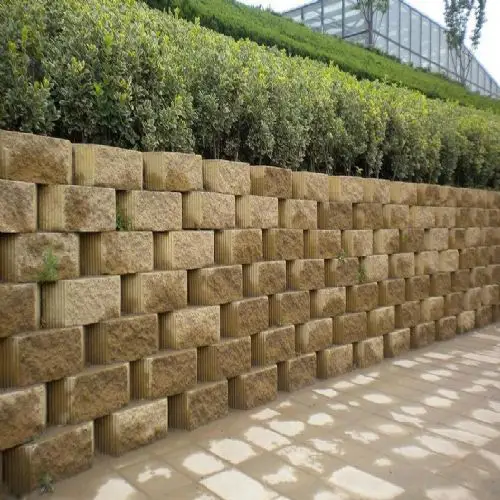 挡土块自嵌式挡土墙