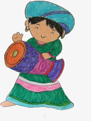 可爱的苗族同学免抠素材免费下载_觅元素51yuansu.com