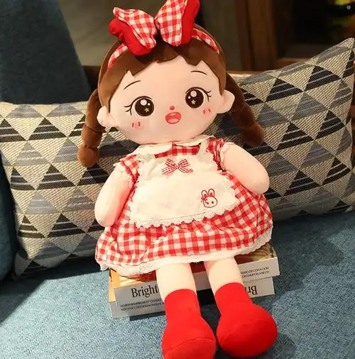 可爱女孩毛绒玩具棉花娃娃玩偶菲儿公主公仔布娃娃儿童洋娃娃礼物