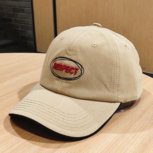 诺芝萌respect致敬长带棒球帽子男女士刺绣字母弯檐鸭舌帽户外太阳帽