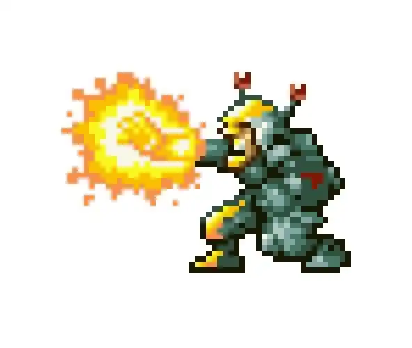 metalslug合金弹头7游戏怪物像素画网格画图案