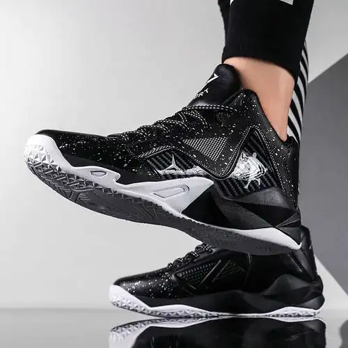 篮球鞋男高帮毒液战靴透气防滑耐磨学生水泥地儿童轻便减震运动鞋