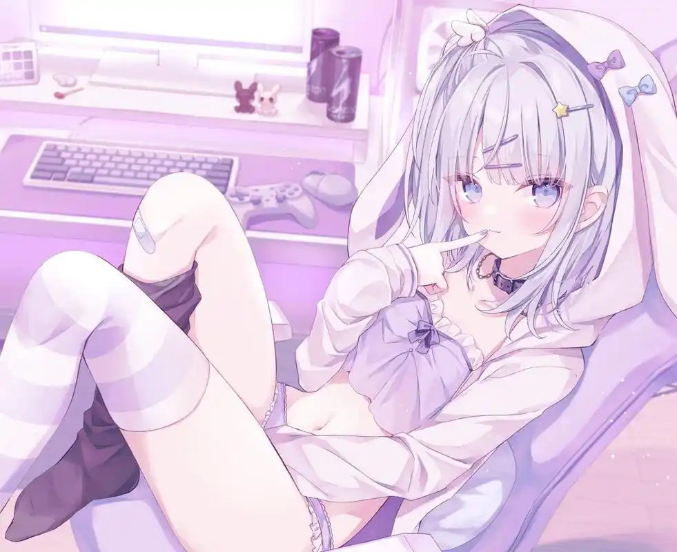 电竞女孩#二次元美图#  画师:hoshi_u3