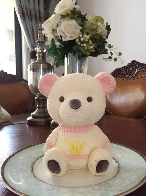 你是我的抱抱熊么做的立体小熊蛋糕