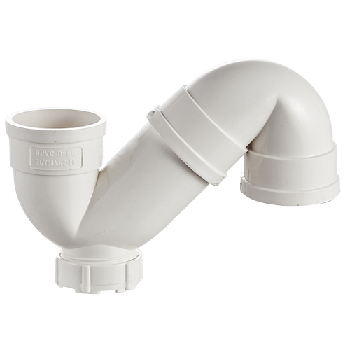 检查头带弯头沉水水封配件防臭存水排水管160pvcupvc管