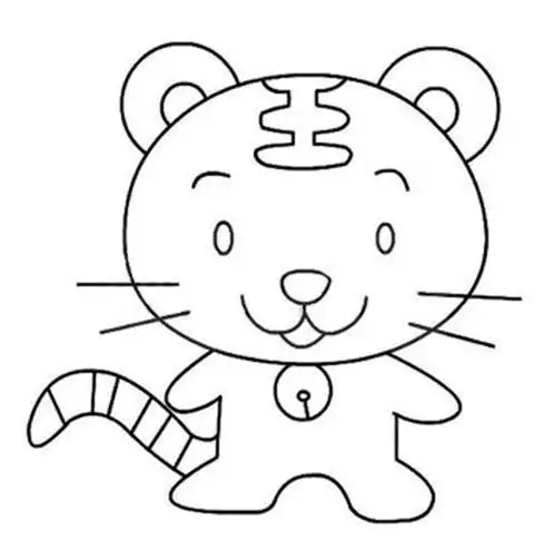 老虎简笔画