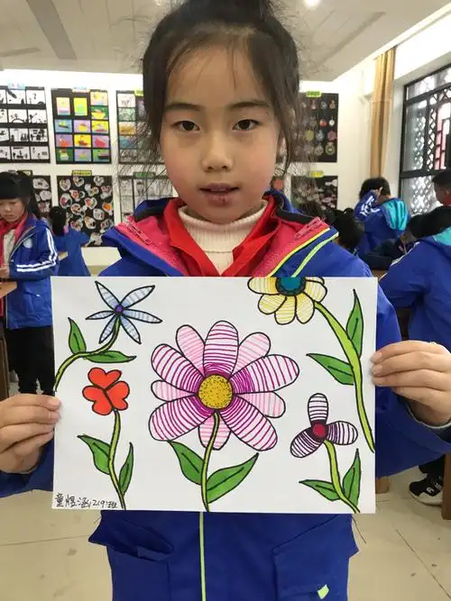 二年级(下)三月份美术课堂作业展示