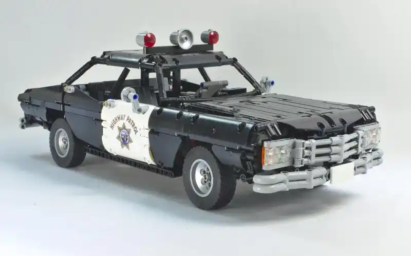 警车lego乐高 technic科技/机械 moc_哔哩哔哩_bilibili
