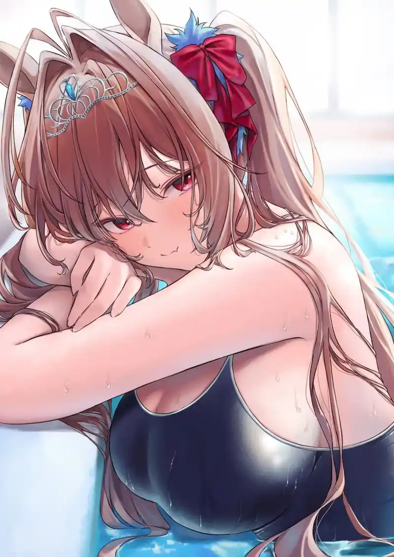 一起游泳,真开心啊～[开心]#二次元