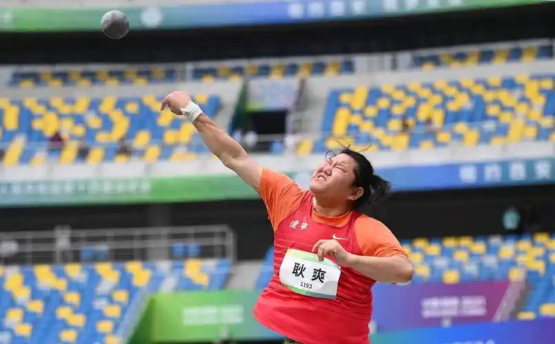 田径女子投掷团体铅球赛况