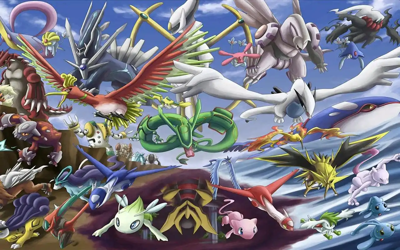 口袋妖怪神兽超霸气!超梦:甘拜下风