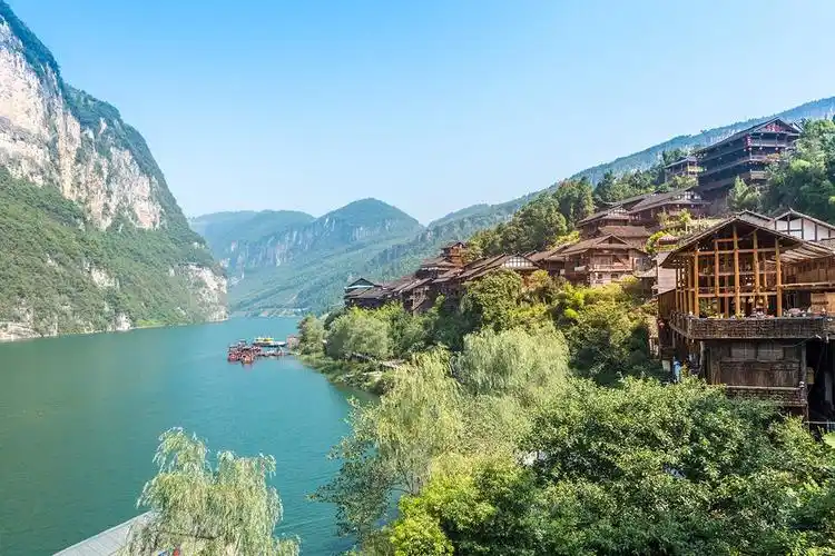 酉阳桃花源风景图片景区内高清摄影照片